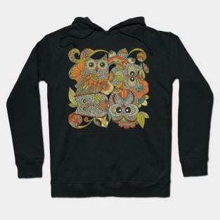 4 little owls Hoodie
